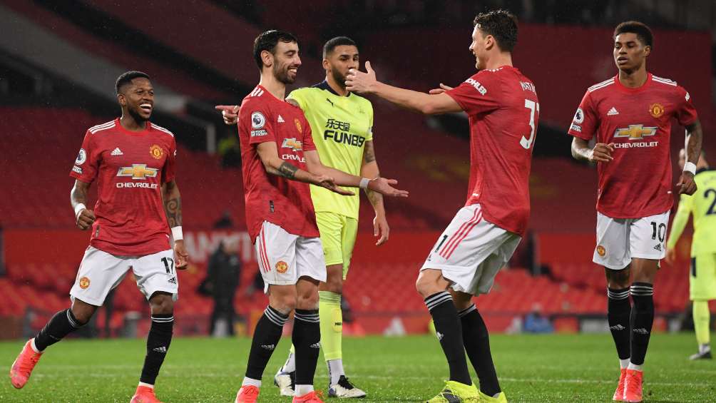 Manchester United en festejo