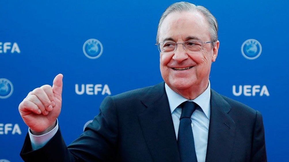 Florentino Pérez, feliz durante un evento