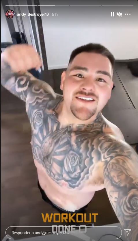 Andy Ruiz Jr. muestra su físico tras entrenar de la mano a Eddy Reynoso