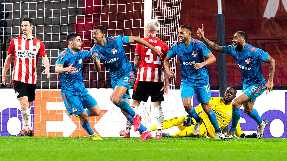 Erick Gutiérrez: PSV, eliminado de Europa League por Olympiacos