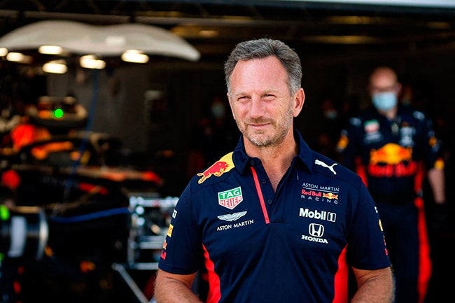 Christian Horner, jefe de Checo Pérez en Red Bull