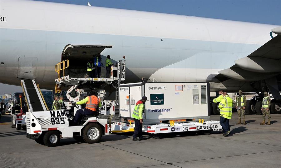 Llegada de vacunas de Sinovac para destinadas a Ecatepec