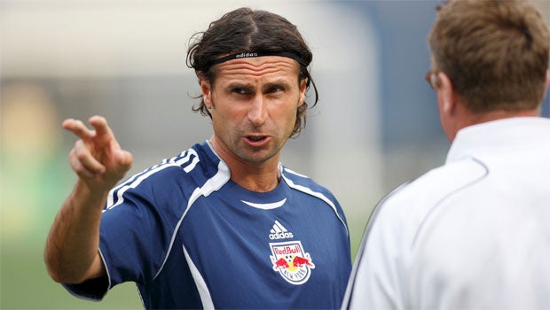 Des McAleenan en un entrenamiento de New York Red Bulls