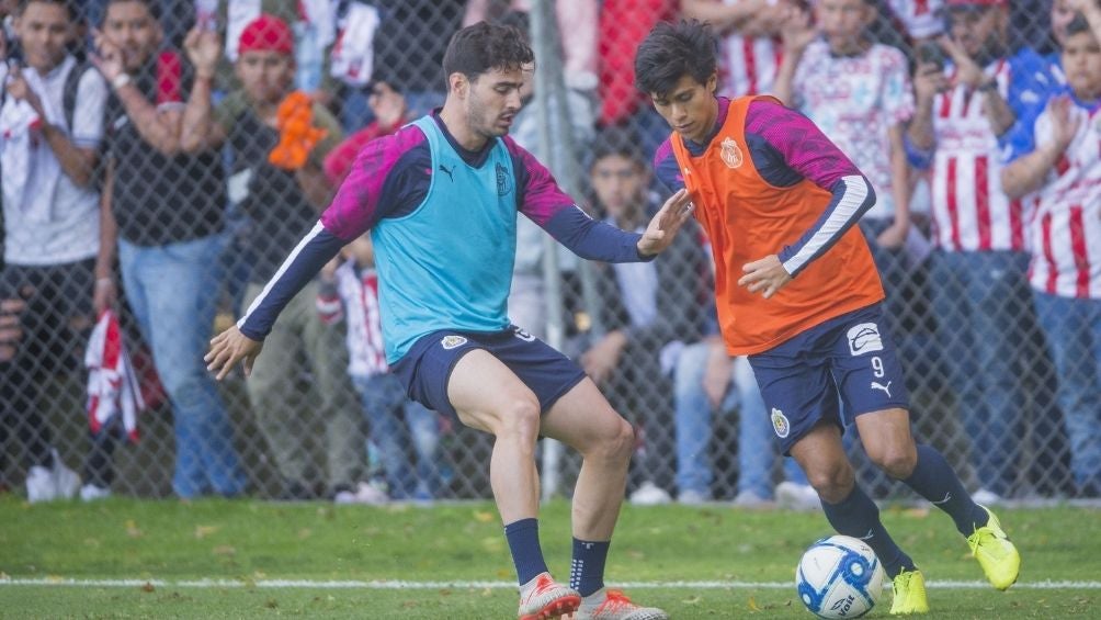 Briseño y Macías en un entrenamiento 