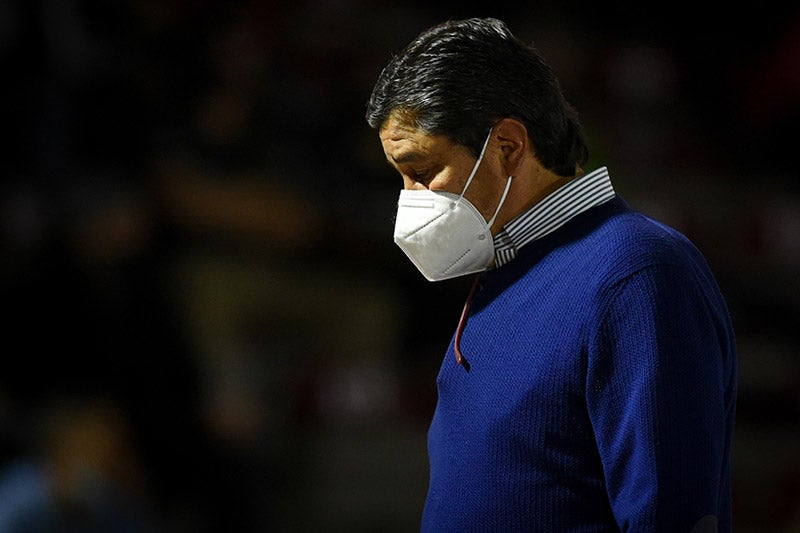 Luis Fernando tena durante el duelo ante Rayados 