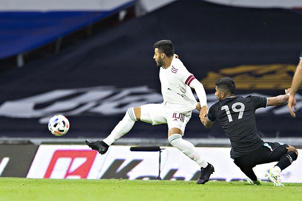 El atacante en el partido contra Guatemala 