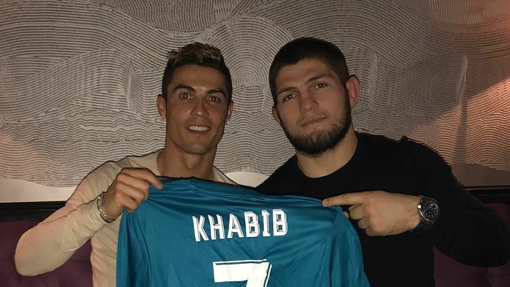 Cristiano Ronaldo junto a Nurmagomédov