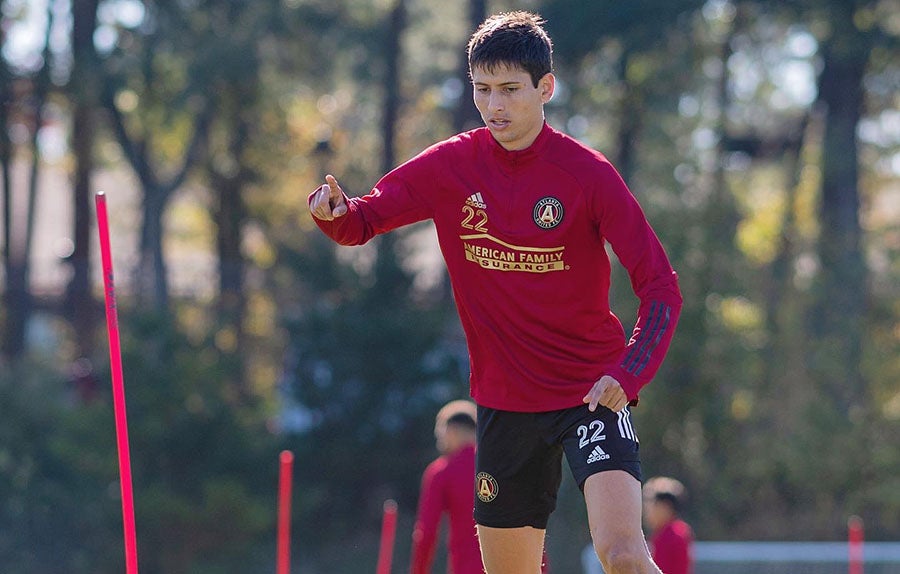 Damm en entrenamiento con Atlanta United