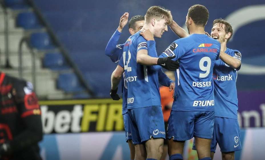 Jugadores del Genk en festejo