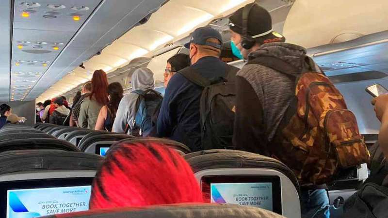 Pasajeros en vuelo