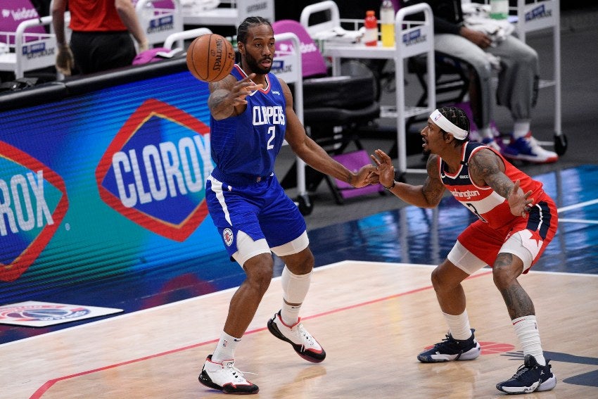 Kawhi Leonard en un partido con los Clippers