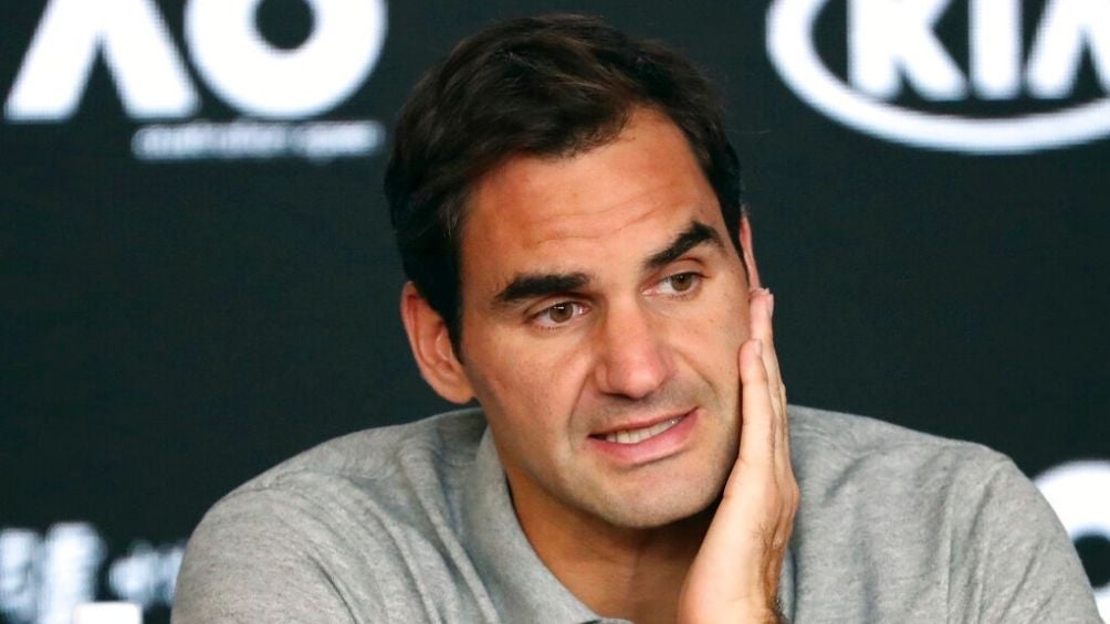 Roger Federer en una conferencia