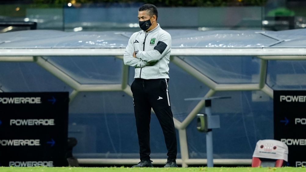 Nacho Ambriz durante el partido entre León y América