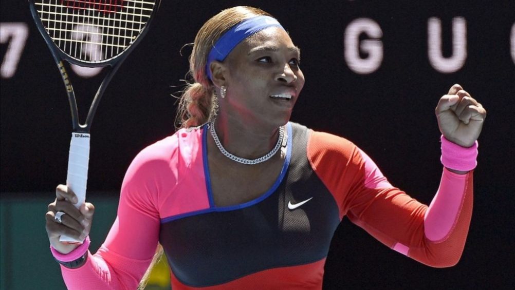 Serena Williams en un juego de tenis