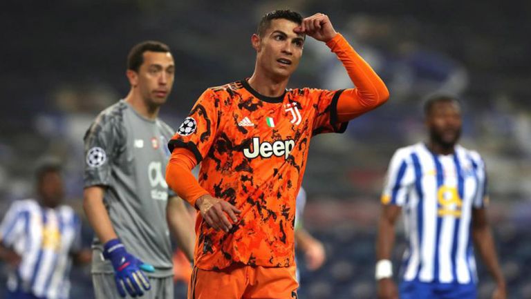 CR7, en acción con la Juve