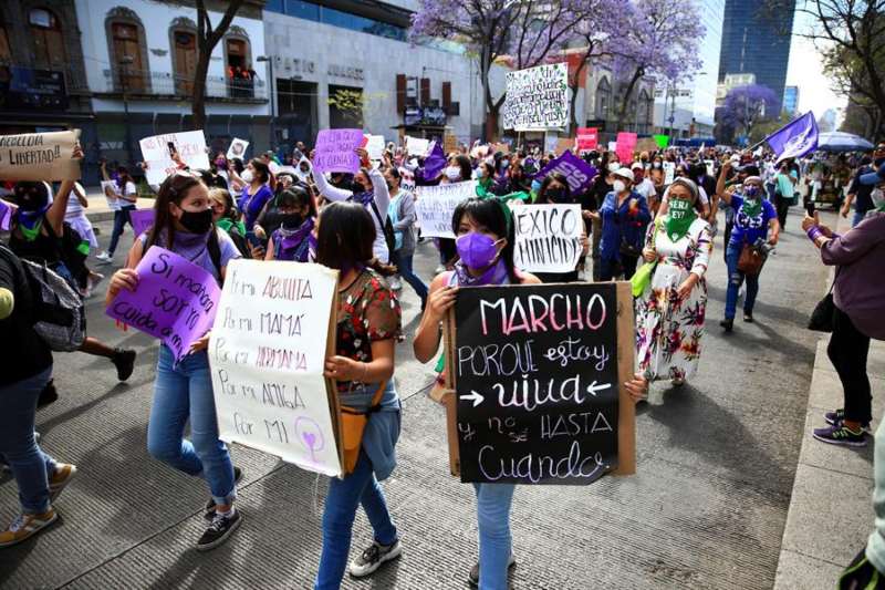 Mujeres en manifestación