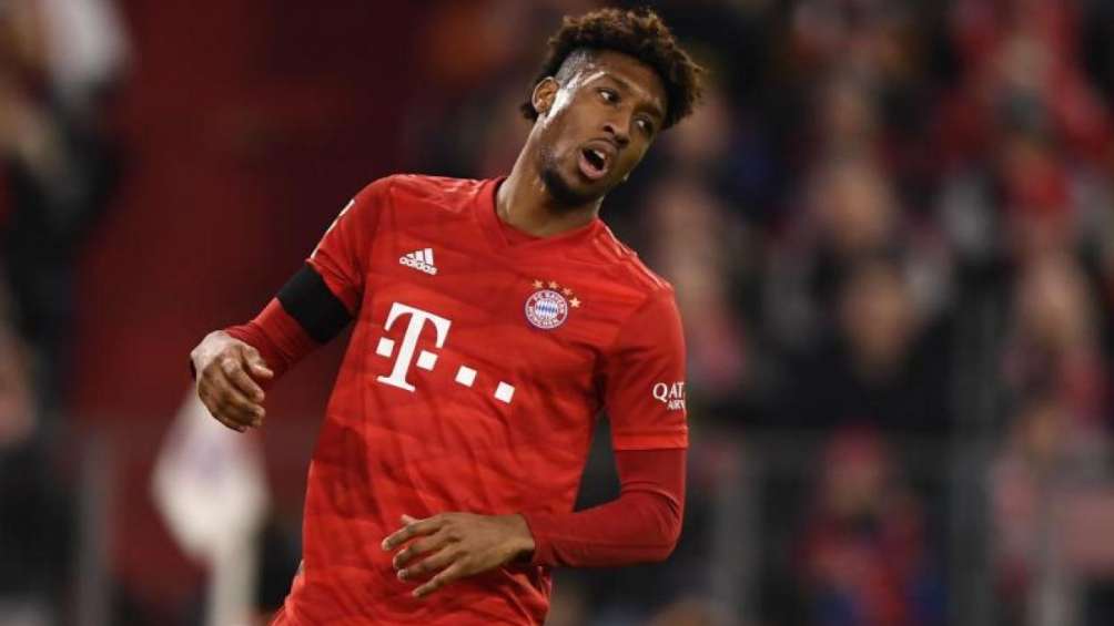 Coman en partido con Bayern