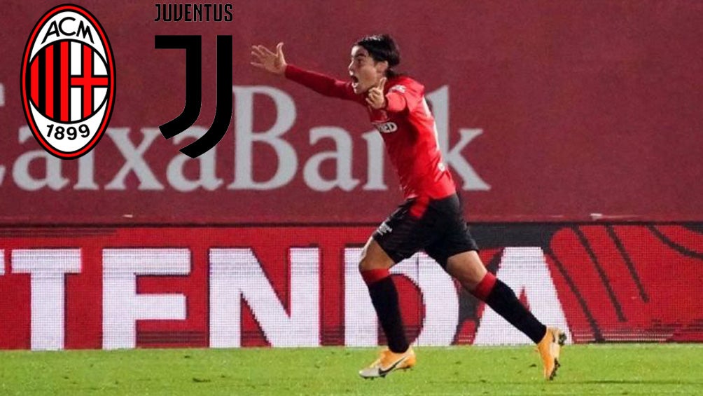 Luka Romero durante un partido con el Mallorca