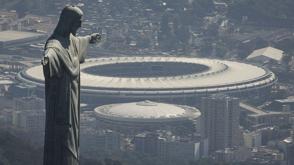 Una vista lejana del Estadio Maracaná