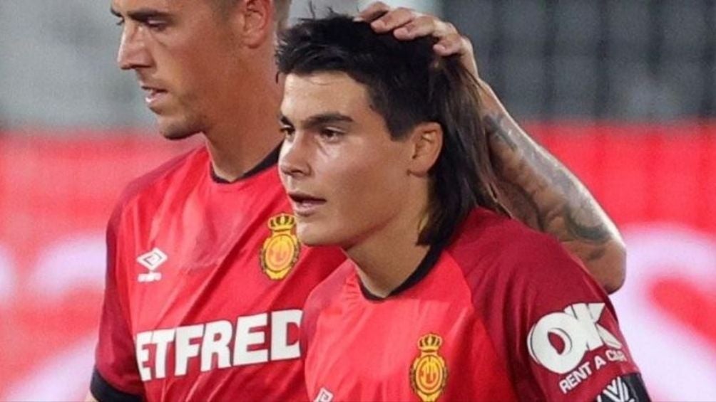 Luka Romero en un partido con Mallorca