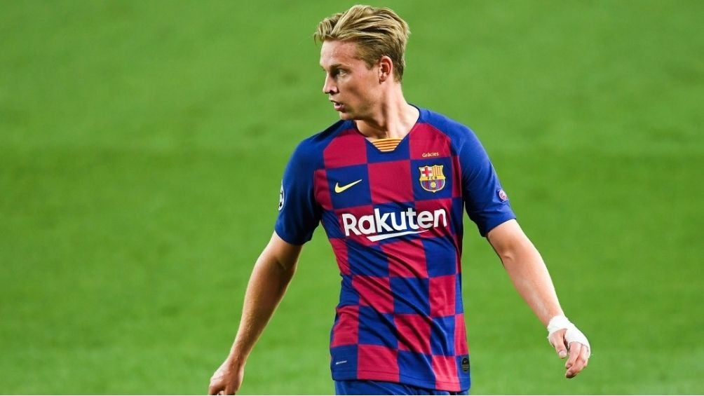 De Jong en un partido con el Barca