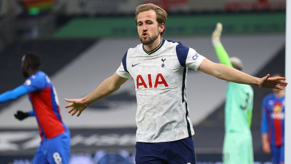 Harry Kane en un partido con el Tottenham