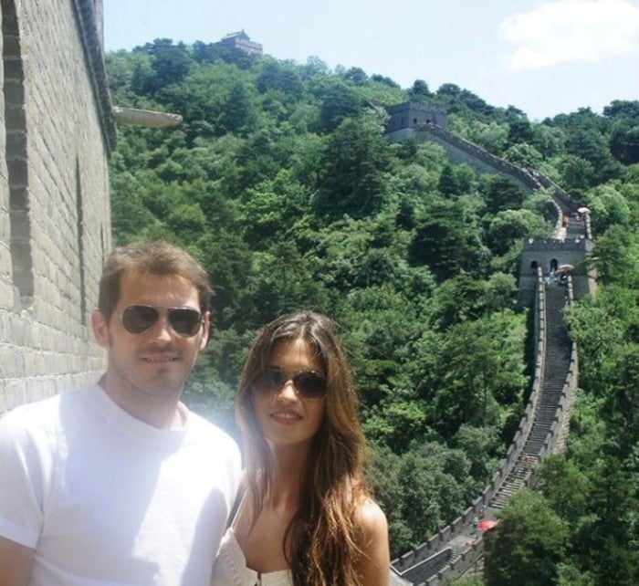 Iker Casillas junto a Sara Carbonero