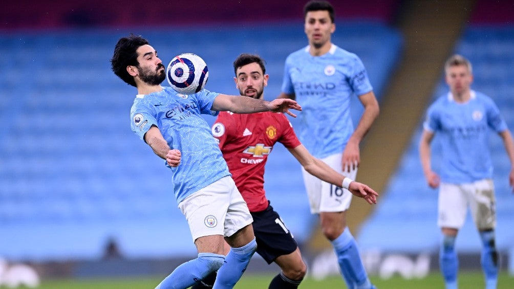 Ilkay Gündogan en acción con el Manchester City