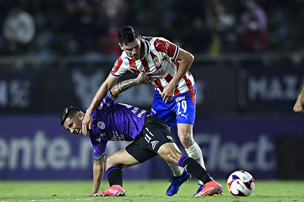 El mdiocampista en el partido ante Mazatlán 