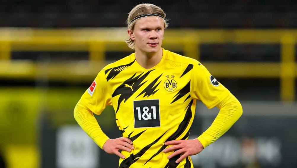 Erling Haaland en acción con Borussia Dortmund