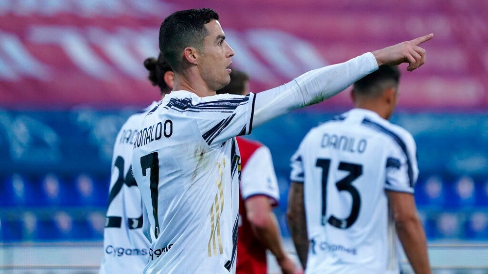 Cristiano Ronaldo celebrando un gol con la Juventus