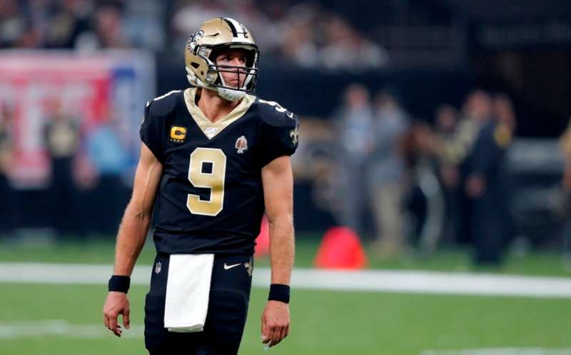 Drew Brees en un partido de NFL