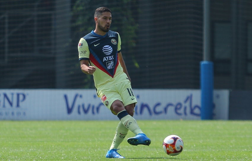 Bruno Valdez en un partido con América Sub 20