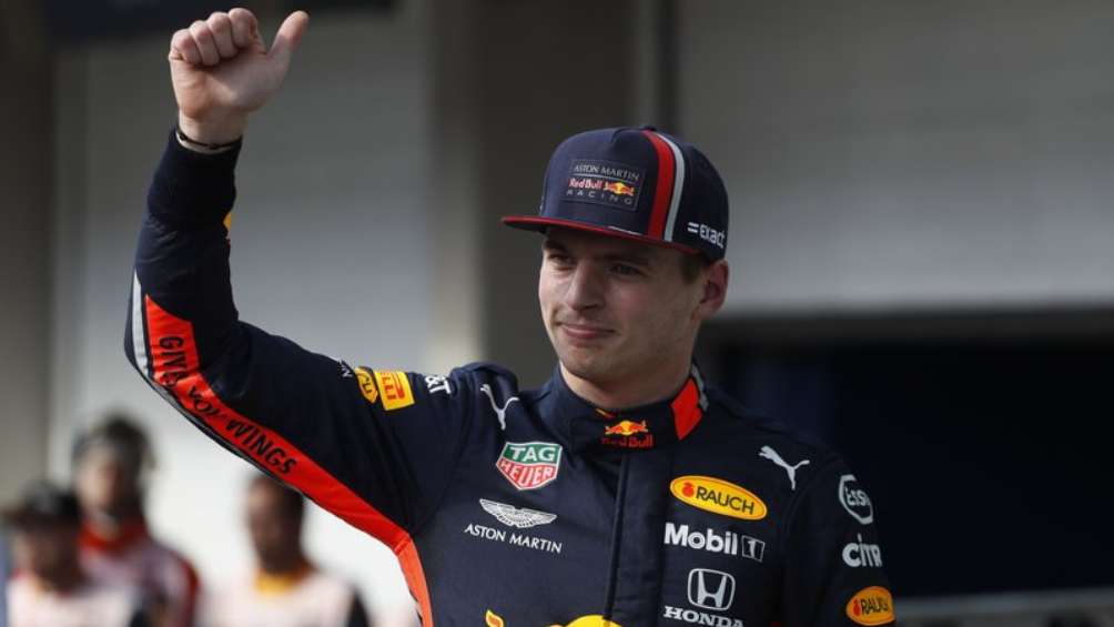 Verstappen en celebración