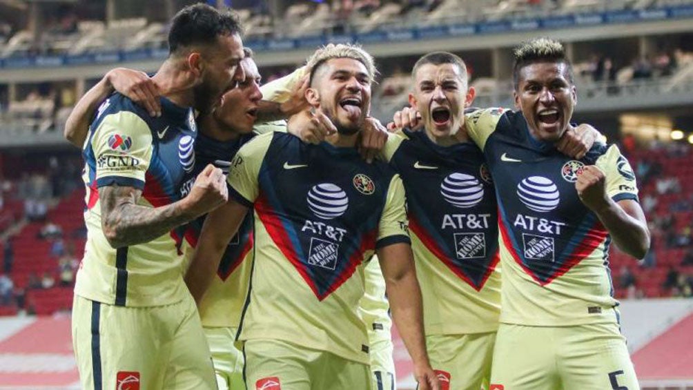 América en festejo de gol