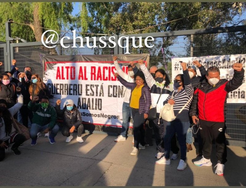 Manifestación de Adalid Maganda