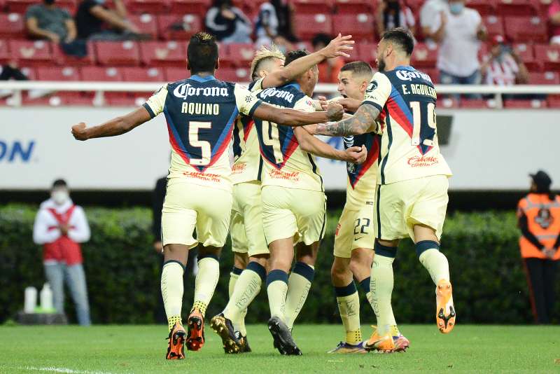 América en festejo de gol