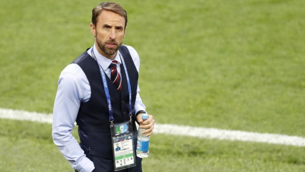 Gareth Southgate en un partido con la Selección de Inglaterra