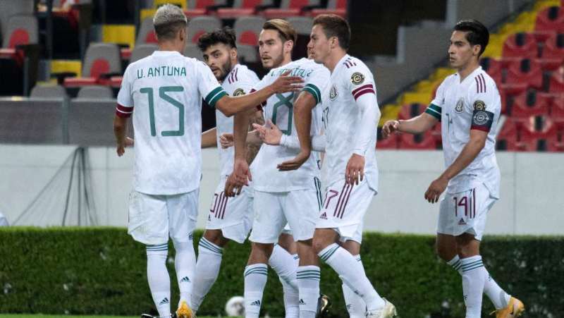 Selección Mexicana antes de un partido