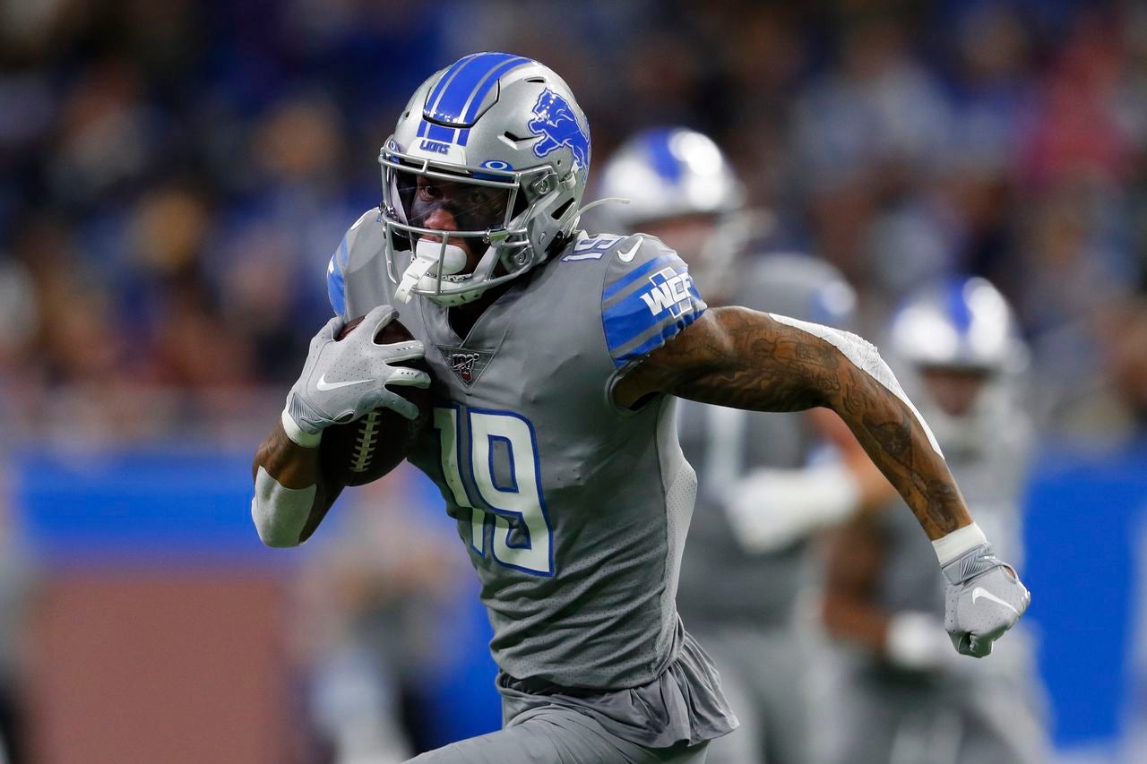 Kenny Golladay, en acción con los Lions