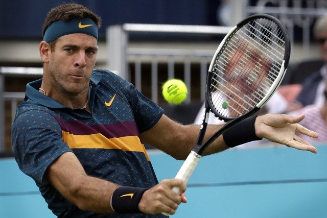 Del Potro, en acción en un duelo