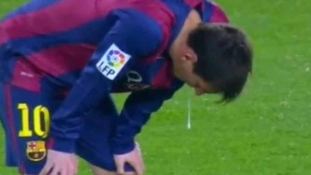 Messi vomitó durante un juego entre el Barça y Villarreal en la Copa