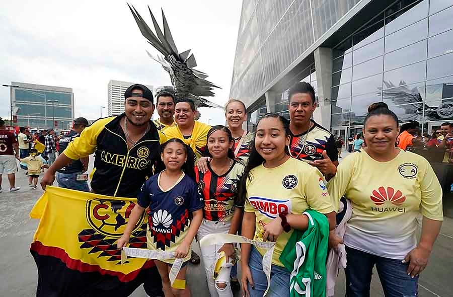 Afición de América y Atlanta United, previo a la Campeones Cup 2019