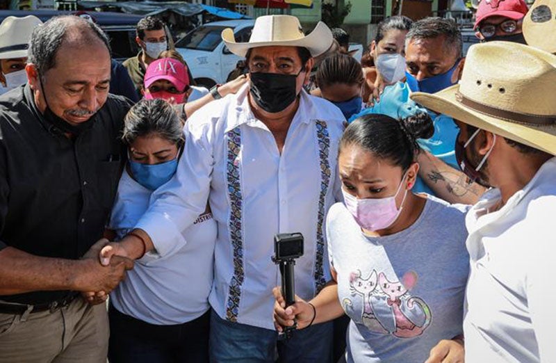 Salgado Macedonio en evento público