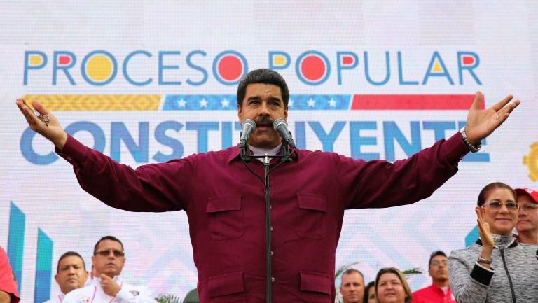 Nicolás Maduro habla durante un acto de Gobierno en Caracas, Venezuela 