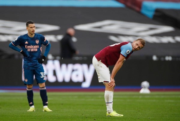 Gabriel Martinelli en partido contra West Ham