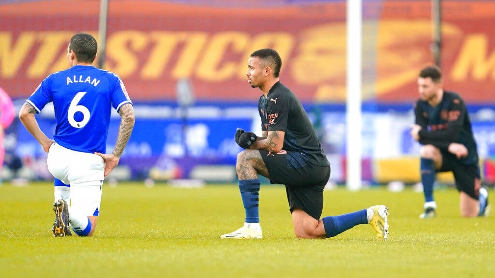 Gabriel Jesús durante un partido con el Manchester City