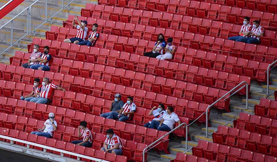 A pesar de la poca afición en el Akron se escuchó el grito homofóbico