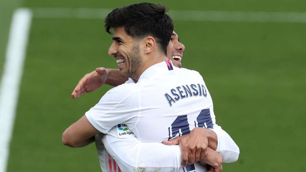 Real Madrid en celebración de gol