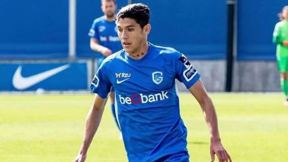 Gerardo Arteaga en partido con Genk